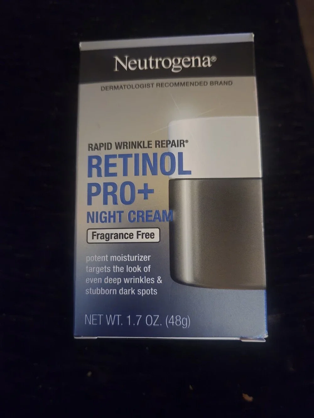 Neutrogena Rapid Wrinkle Repair Retinol Pro+ Night Cream Fragrance Free  1.7oz